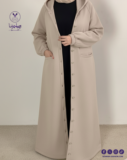 هودي ميلتون بأزرار أمامية وأناقة شتوية