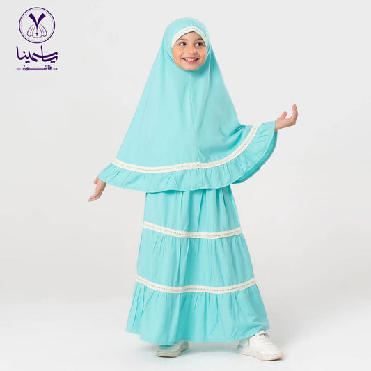 اسدال صلاة قطعتين بناتى اكوا