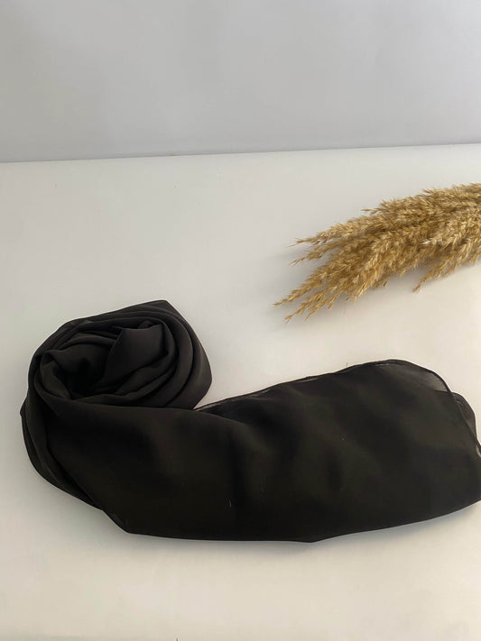 طرحة شيفون سادة