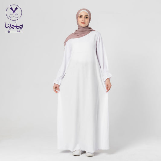 بيزك كريب سادة بكم بيضاء